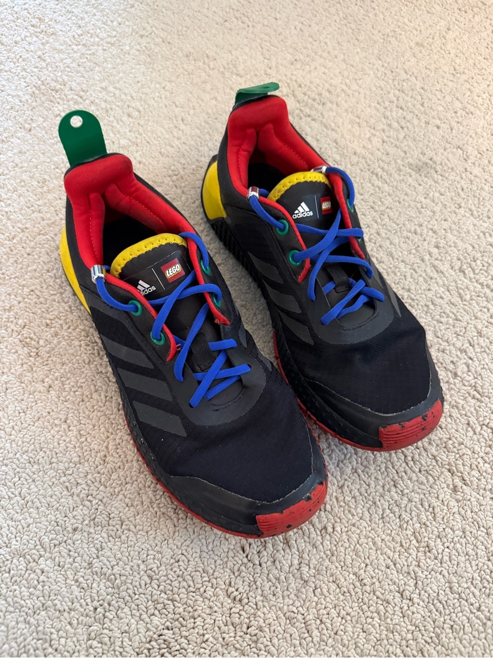 adidas x LEGO Kids Black Red Blue Yellow Sneakers
